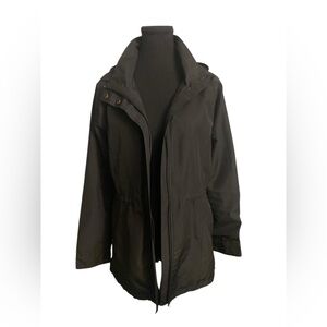 O'Neill Black Raincoat Lightweight Zip-Up M GUC